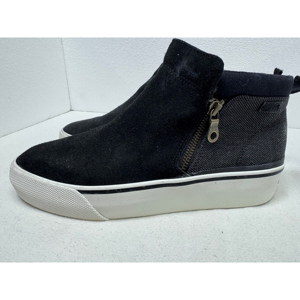 Keds Triple Up Sneakers Womens 9 Black Suede Platform High Top WH64937